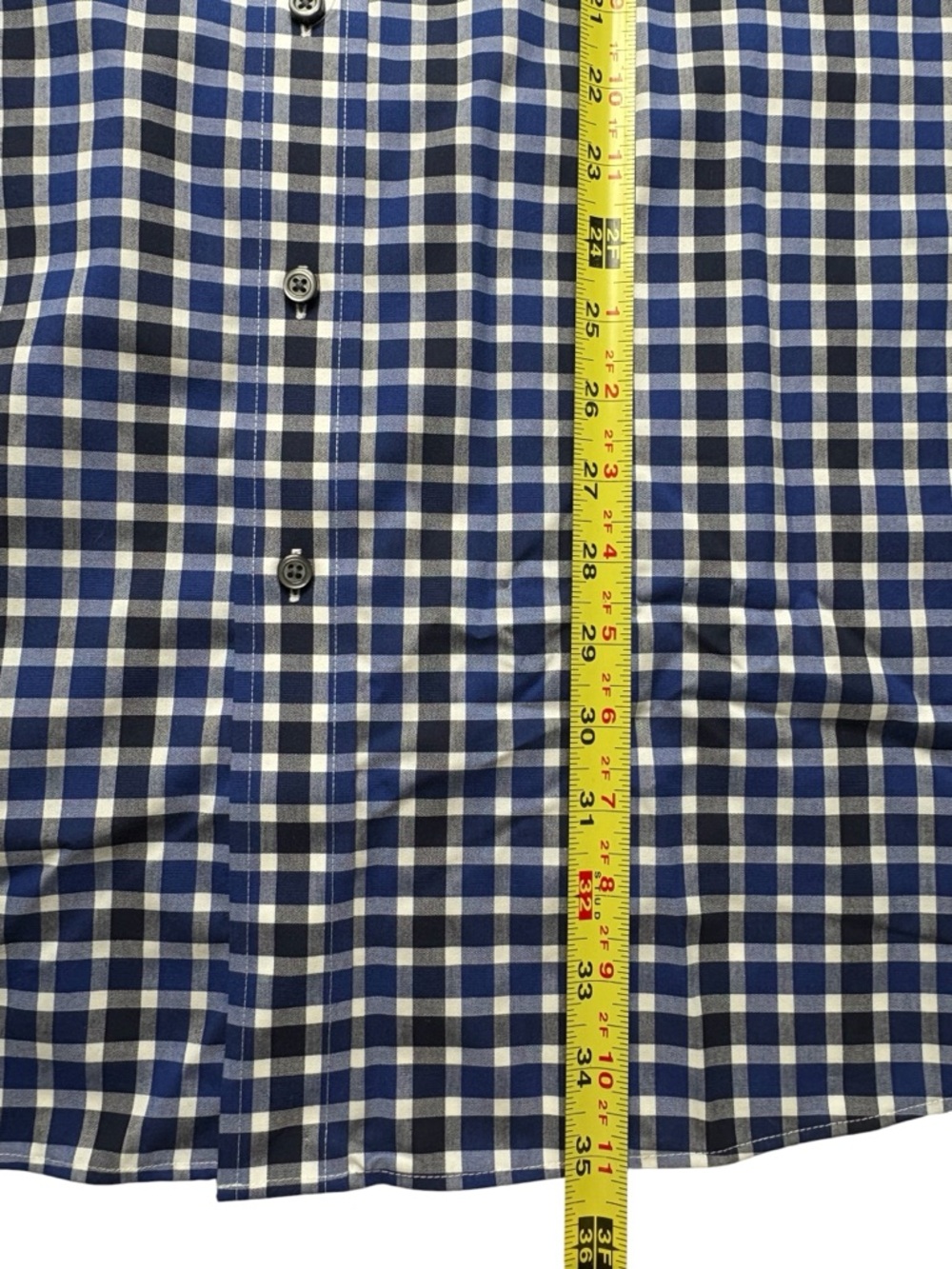 NWT Jos A Bank Traveler Collection Blue Gingham Check Dress Shirt • 2X • $100 - Picture 9 of 13